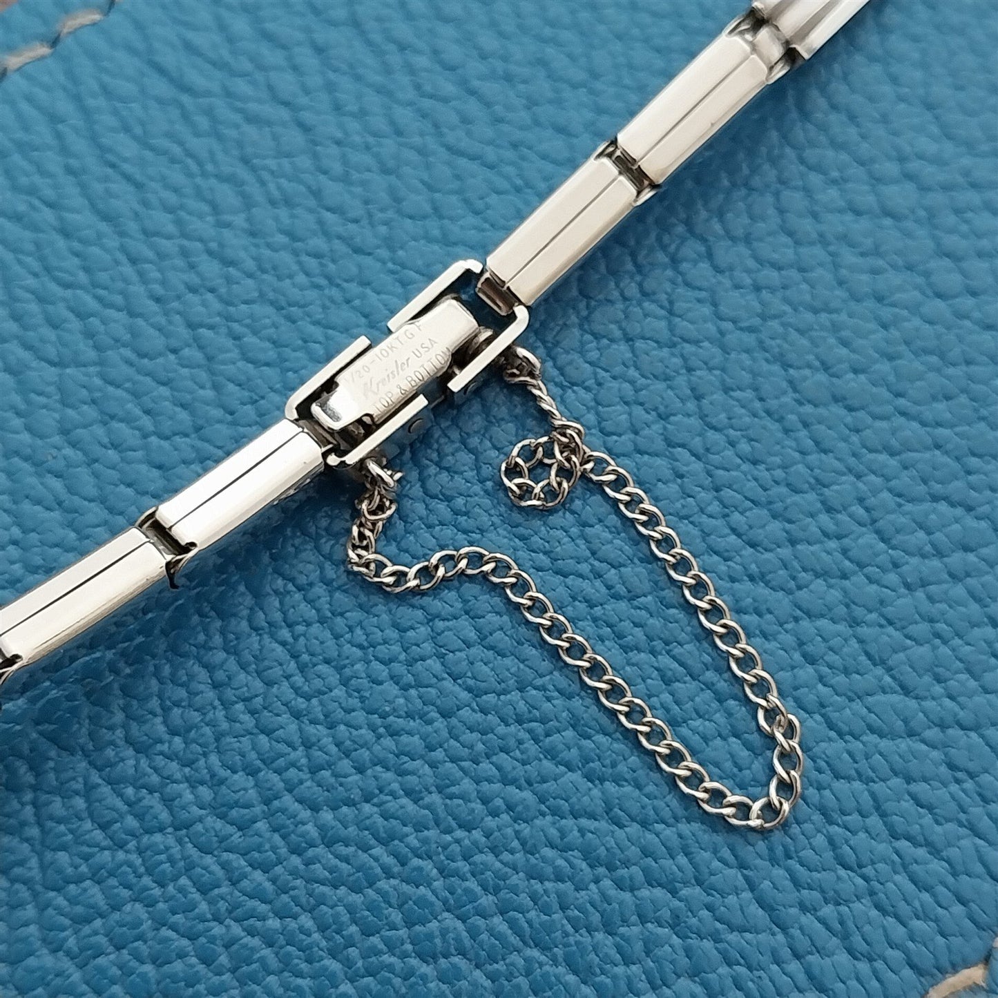 Vintage Ladies White Gold-Fill Kreisler 1/2" Unused Classic Cocktail Watch Band