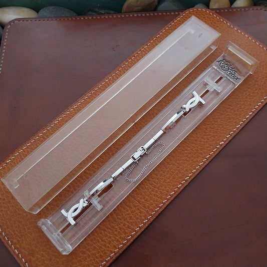Vintage Ladies White Gold-Fill Kreisler 1/2" Unused Classic Cocktail Watch Band