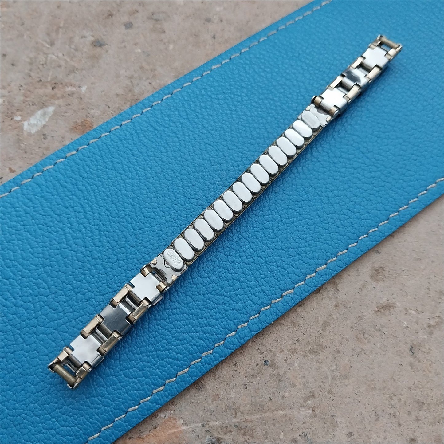 Gold-Filled Mother of Pearl Ladies Unused 1950s Vintage Cocktail Watch Band