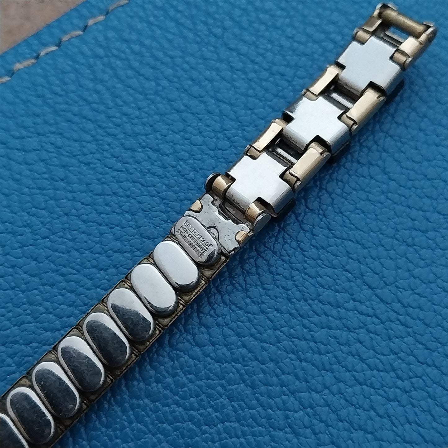 Gold-Filled Mother of Pearl Ladies Unused 1950s Vintage Cocktail Watch Band