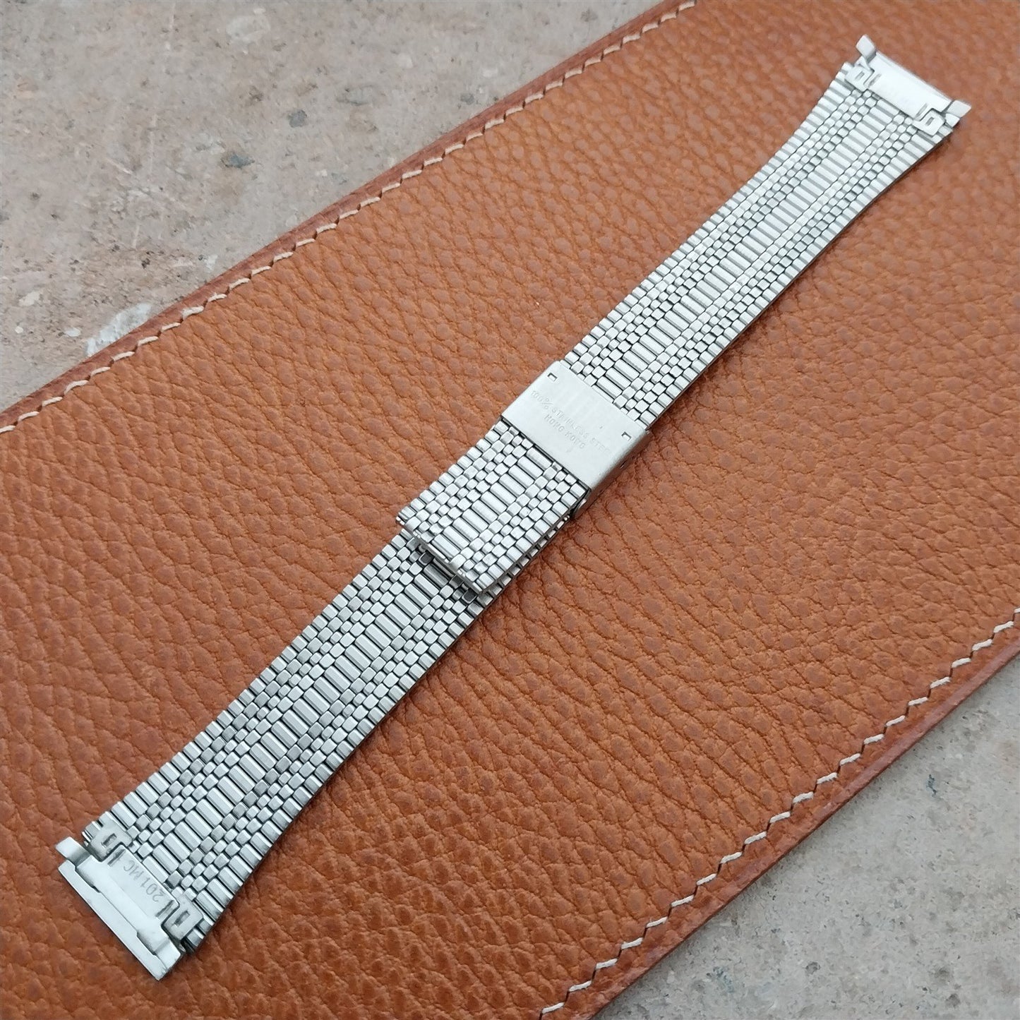 Vintage Special Fit 2-Piece Stainless Steel 18mm Unused Classic Watch Band