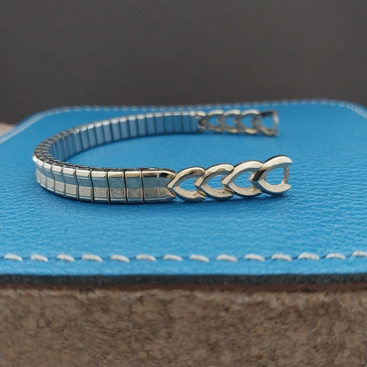 Ladies Yellow Gold-Filled Speidel String of Hearts Cocktail Watch Band