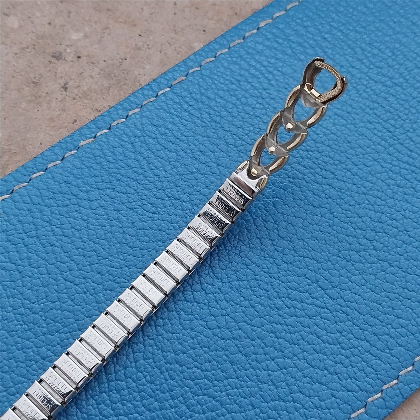Ladies Yellow Gold-Filled Speidel String of Hearts Cocktail Watch Band