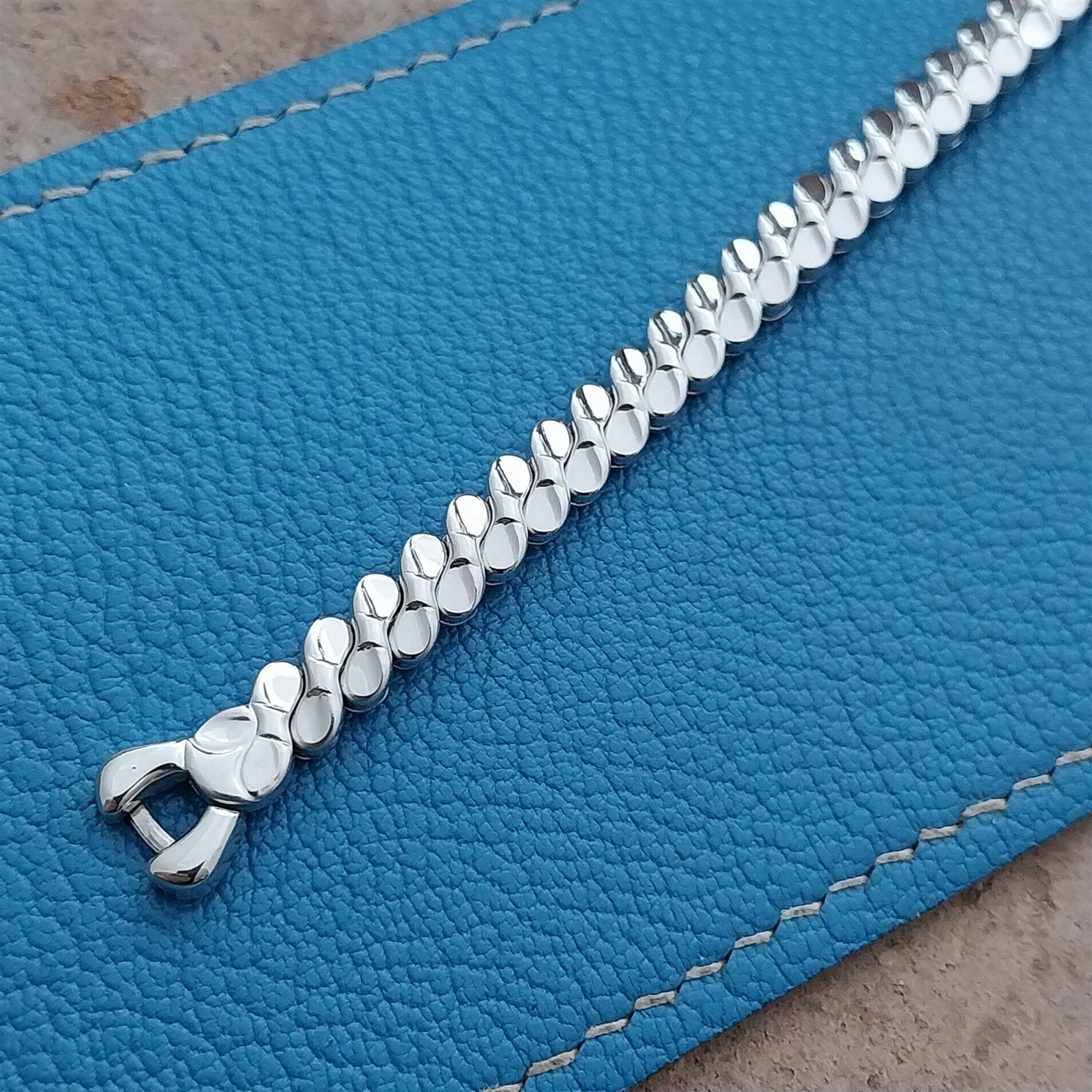 Foster Ladies White Gold-Filled Unused 1950s Vintage Cocktail Watch Band
