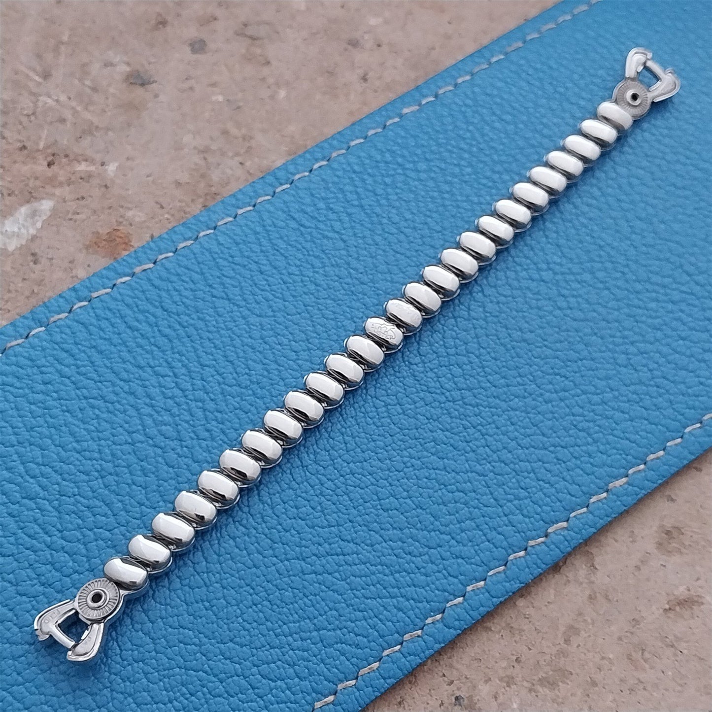 Foster Ladies White Gold-Filled Unused 1950s Vintage Cocktail Watch Band