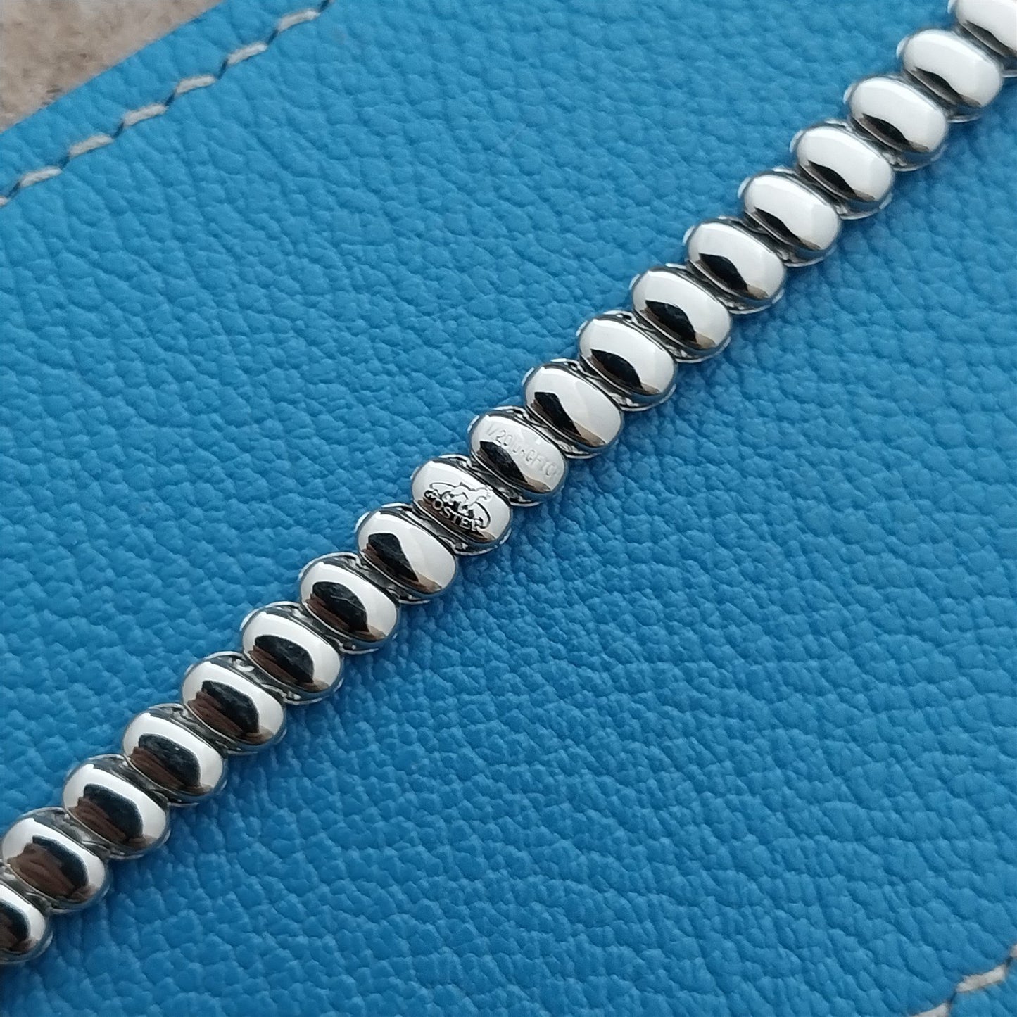 Foster Ladies White Gold-Filled Unused 1950s Vintage Cocktail Watch Band