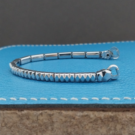 White Gold-Filled Ladies JB Champion Expansion 50s Vintage Cocktail Watch Band