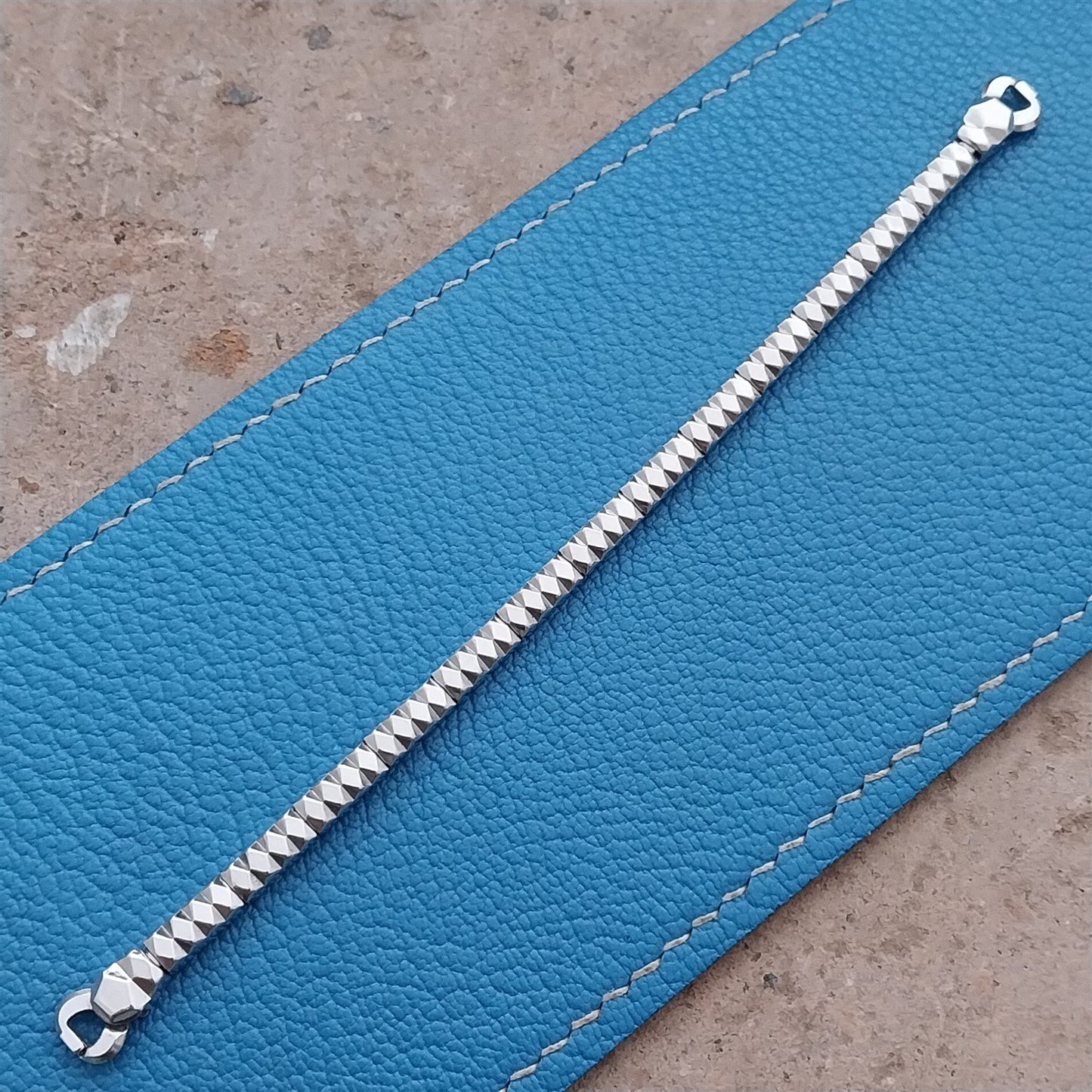 White Gold-Filled Ladies JB Champion Expansion 50s Vintage Cocktail Watch Band
