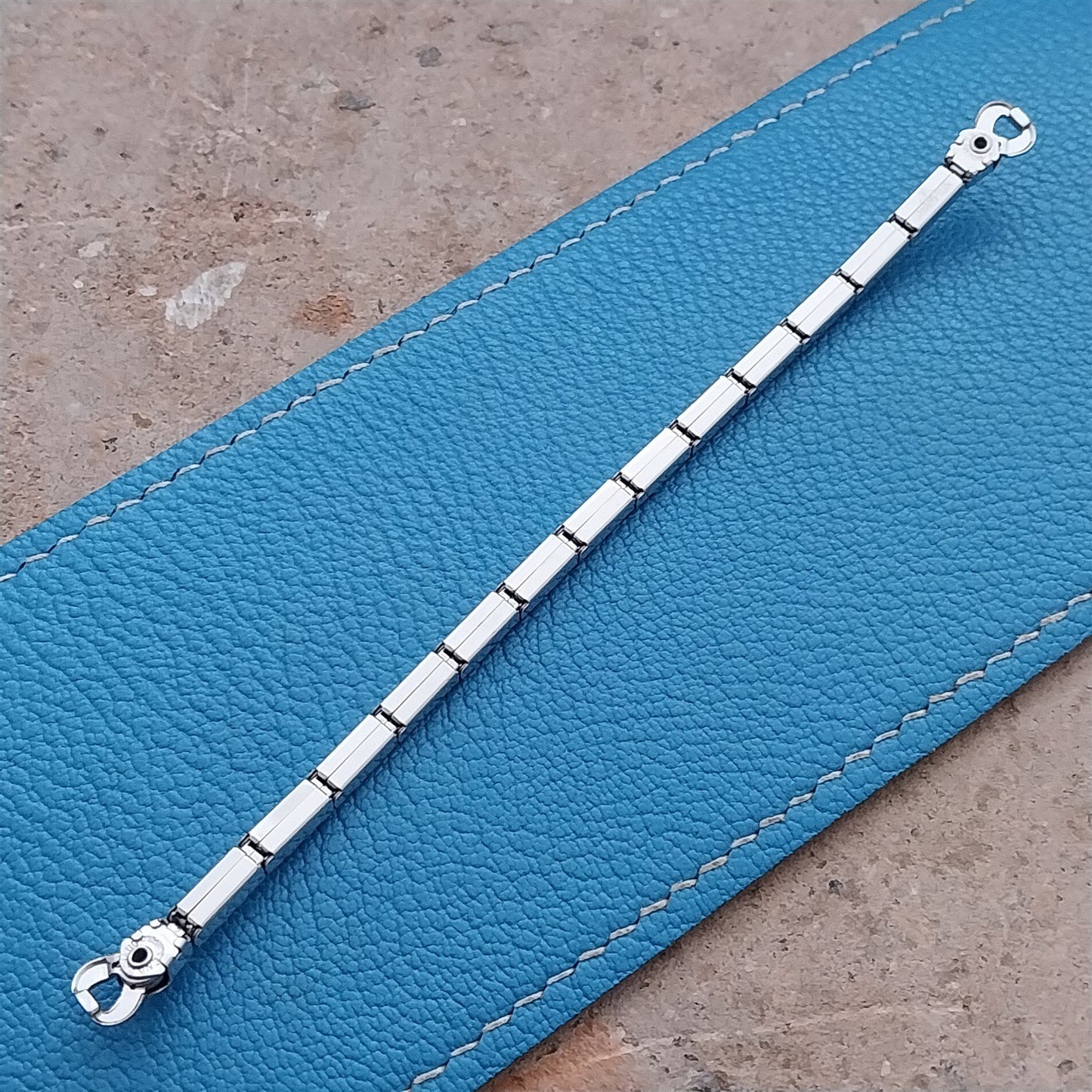 White Gold-Filled Ladies JB Champion Expansion 50s Vintage Cocktail Watch Band