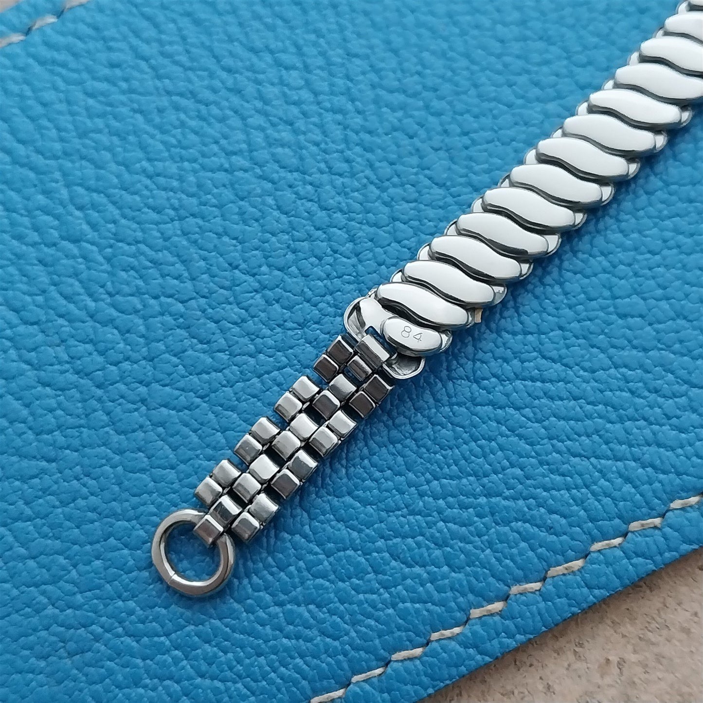 Ladies Beads of Rice Stainless Gemex 1950s Vintage Cocktail Watch Band