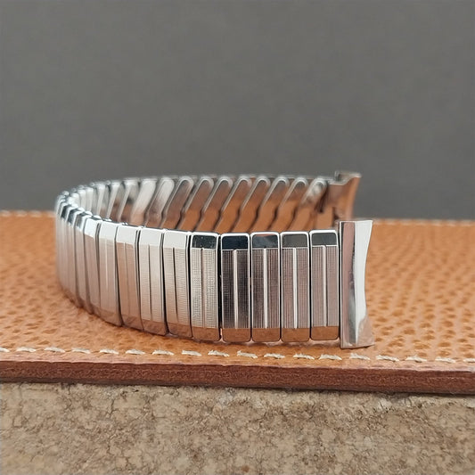 18mm 17mm Baldwin Stainless Steel Expansion nos 1960s Vintage Watch Band