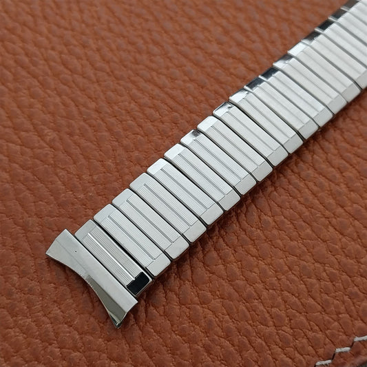 18mm 17mm Baldwin Stainless Steel Expansion nos 1960s Vintage Watch Band