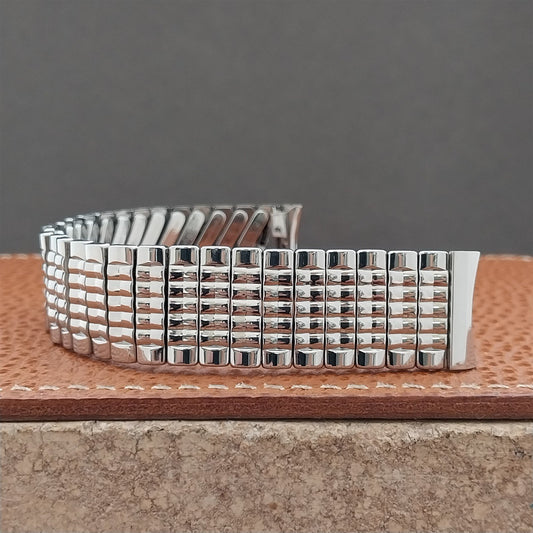 Vintage 17.2m 60s Baldwin Stainless Classic Stretch Unused Watch Band
