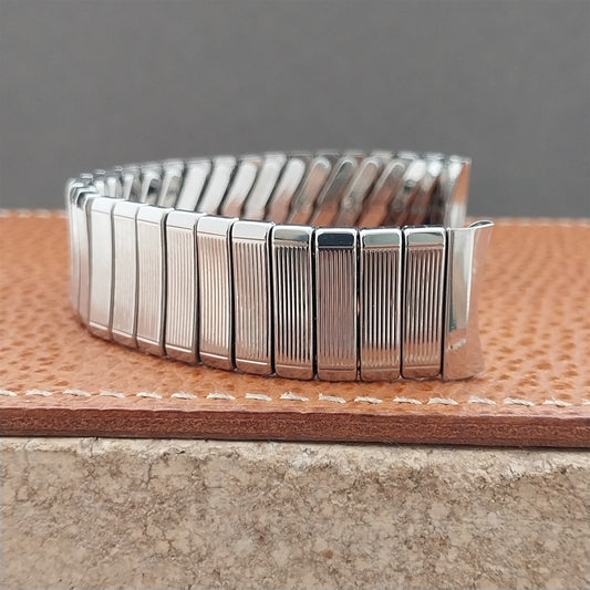 Vintage 17.2m 60s Baldwin Stainless Classic Stretch Unused Watch Band