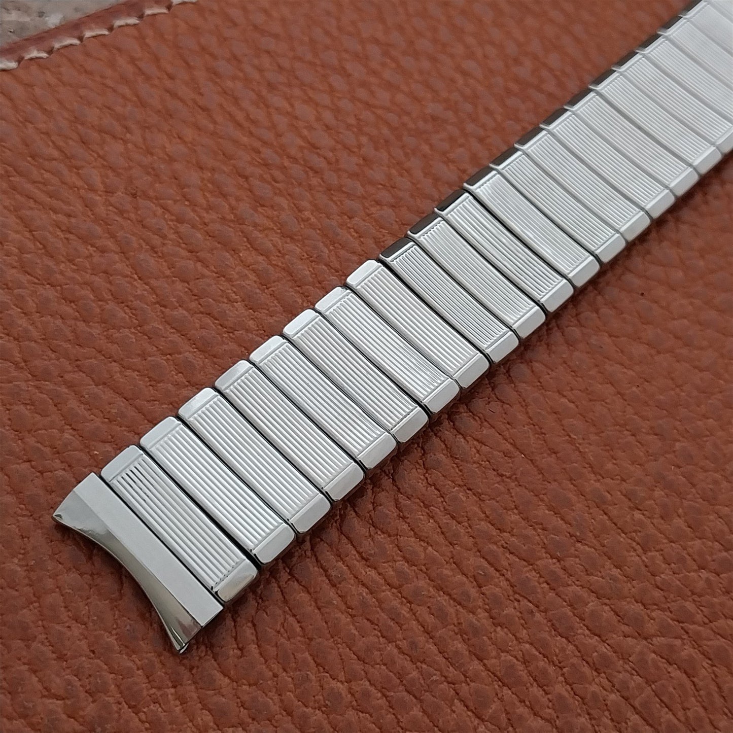 Vintage 17.2m 60s Baldwin Stainless Classic Stretch Unused Watch Band