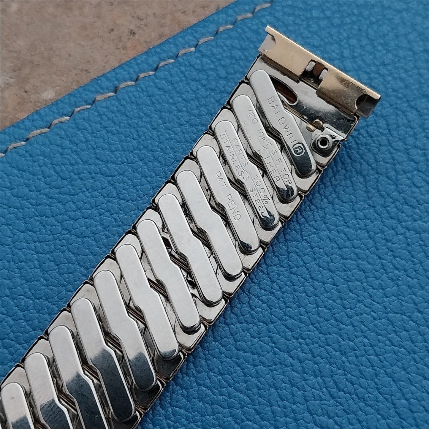 17mm 18mm 19mm Baldwin Gold-Filled Classic Stretch Vintage Watch Band