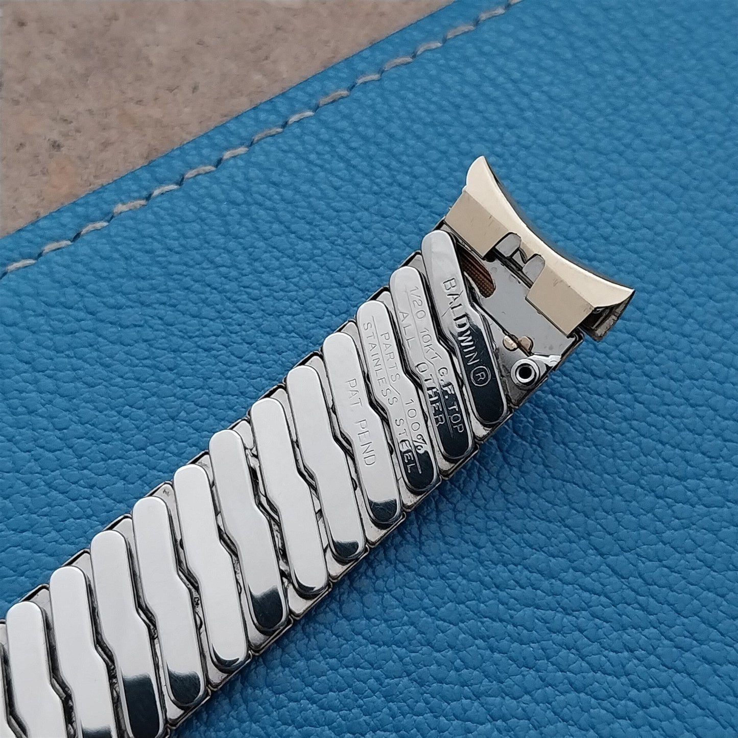 17.2mm Gold-Filled Baldwin Classic Stretch NOS Unused 1960s Vintage Watch Band