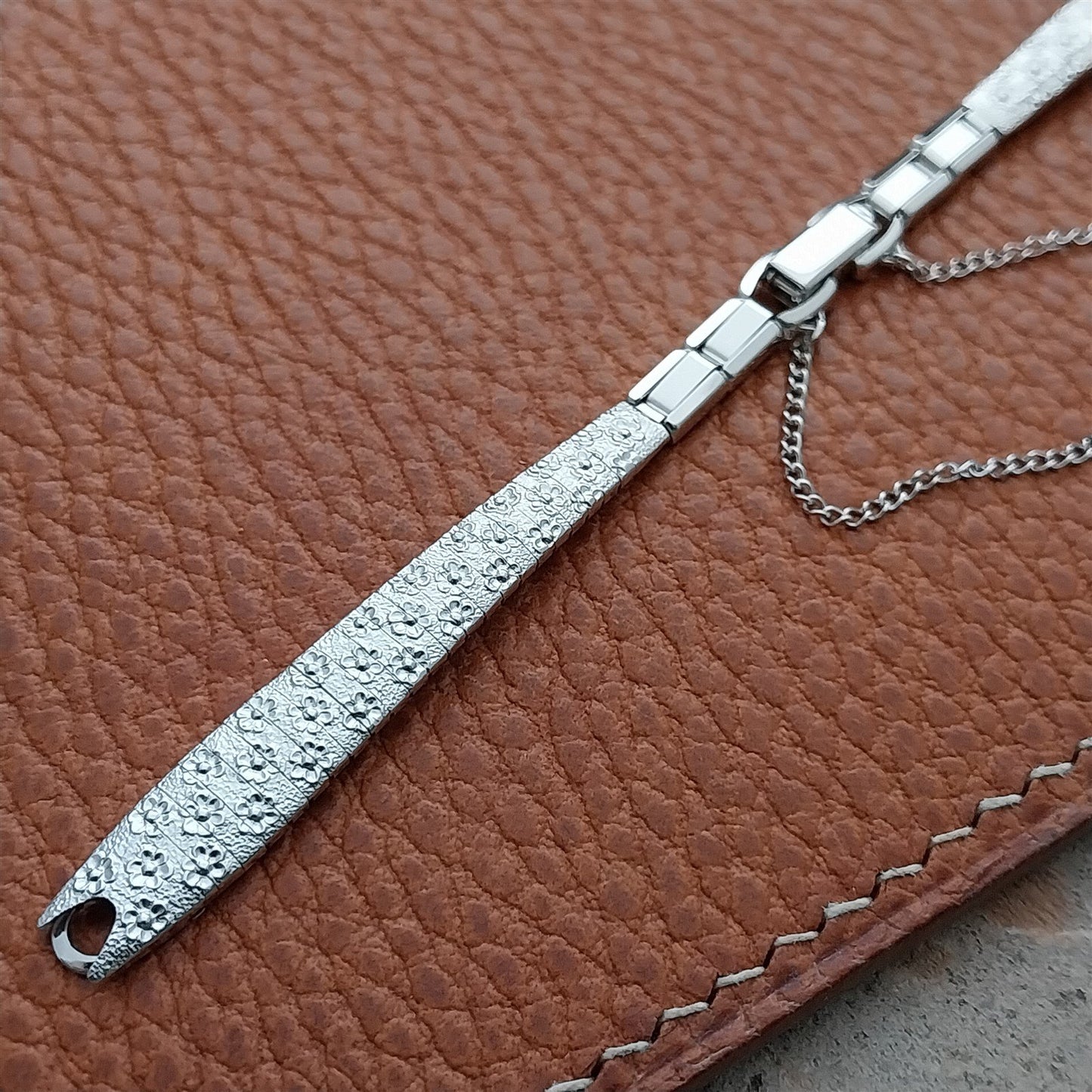 Vintage Ladies White Gold Filled Speidel 1960s Unused Cocktail Watch Band