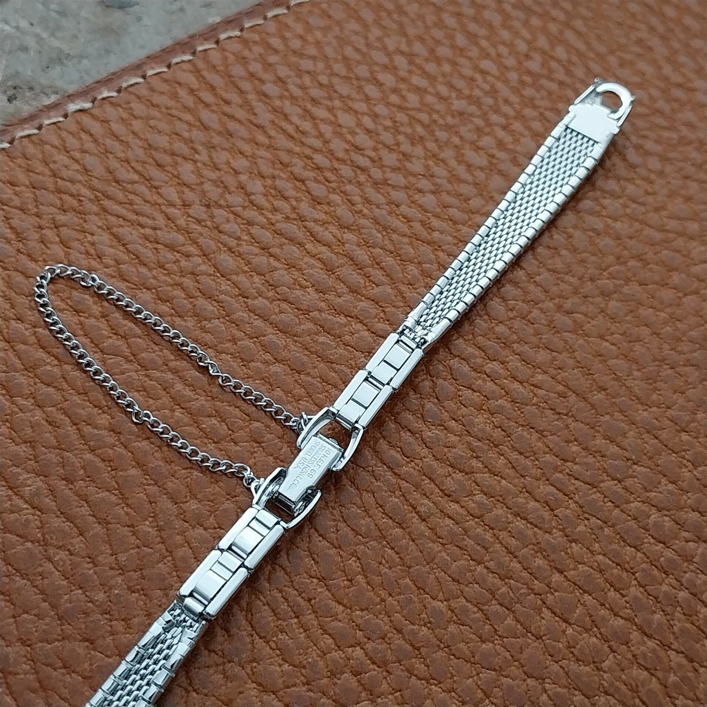 Vintage Ladies White Gold Filled Speidel 1960s Unused Cocktail Watch Band