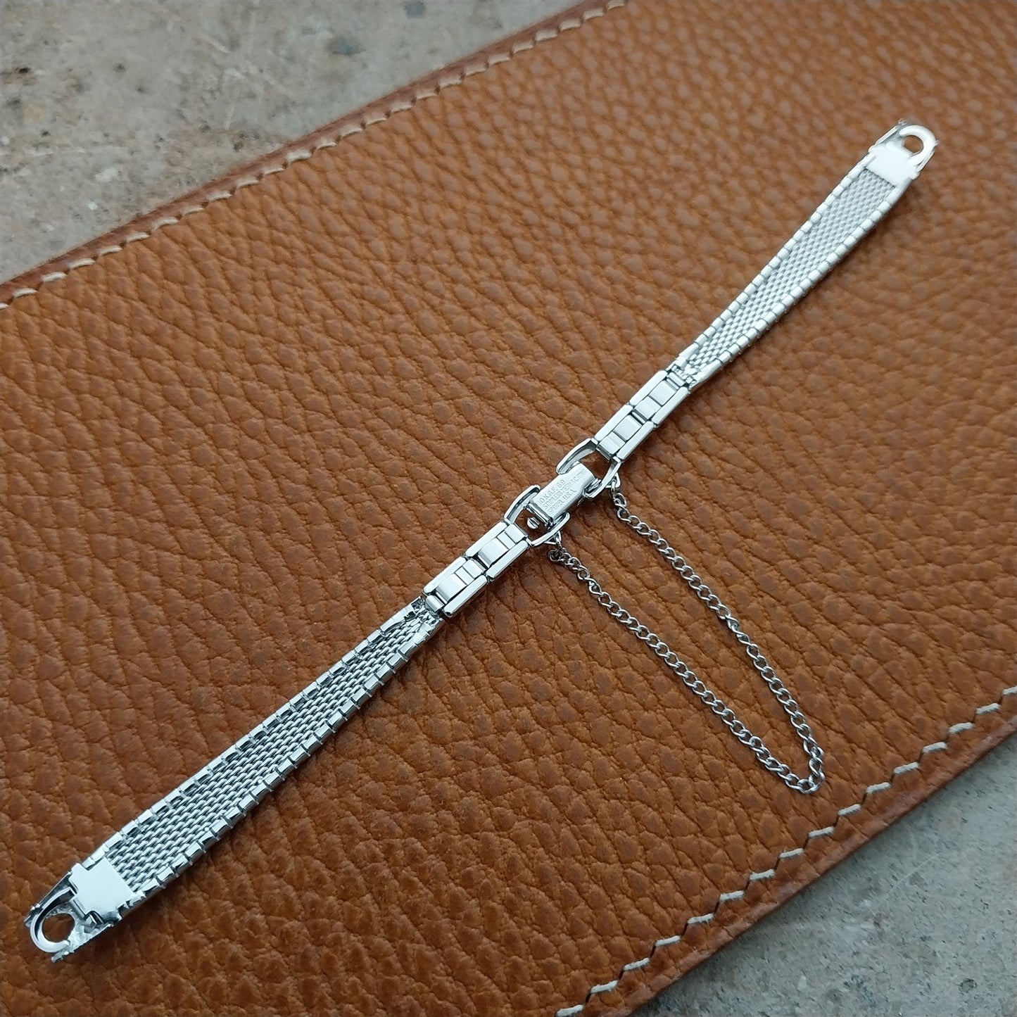 Vintage Ladies White Gold Filled Speidel 1960s Unused Cocktail Watch Band