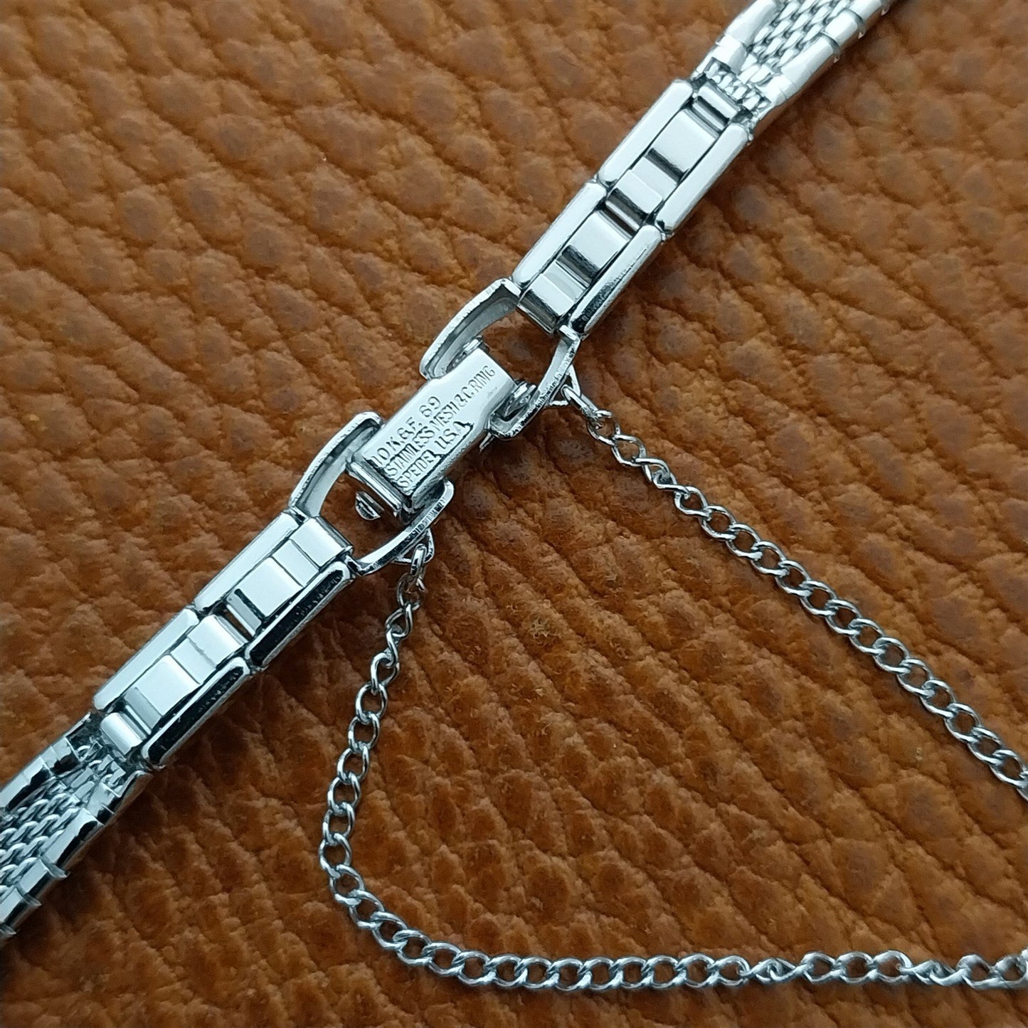 Vintage Ladies White Gold Filled Speidel 1960s Unused Cocktail Watch Band