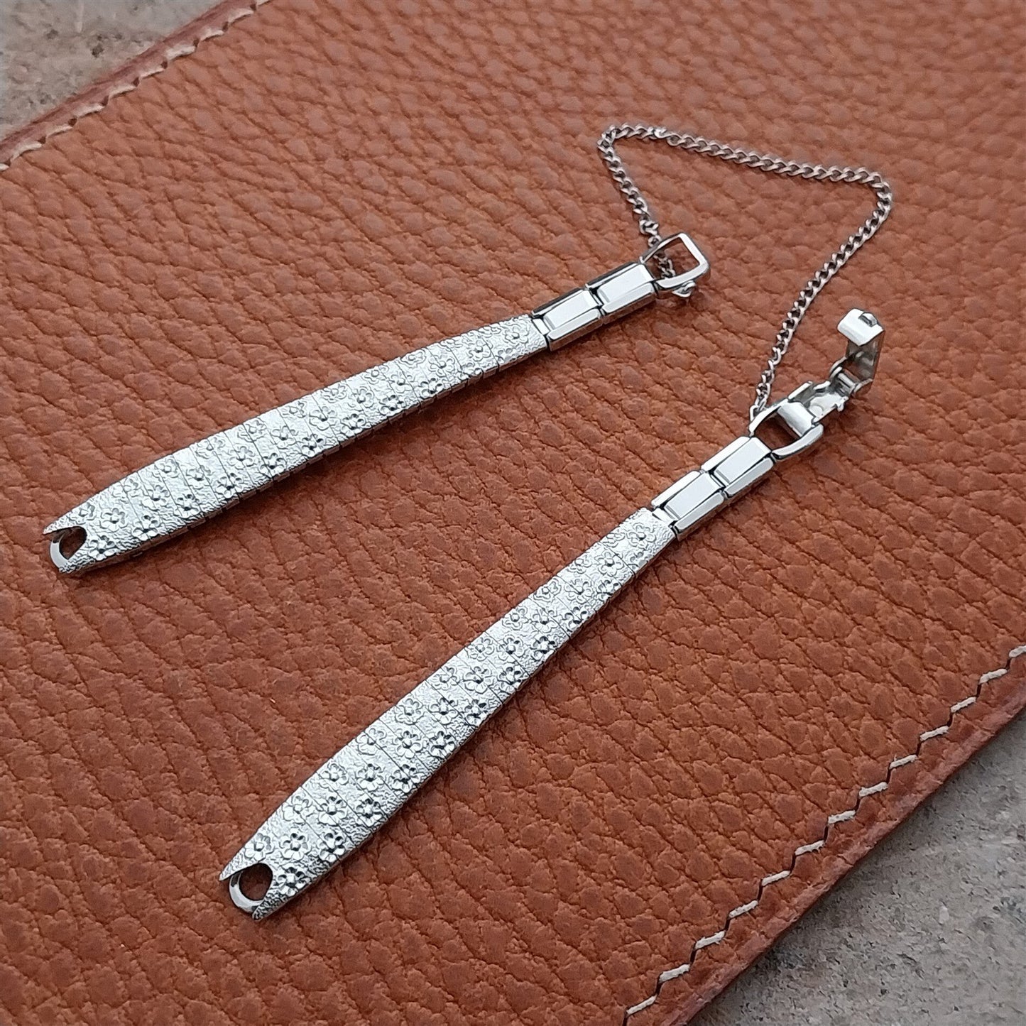 Vintage Ladies White Gold Filled Speidel 1960s Unused Cocktail Watch Band