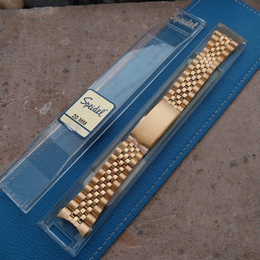 20mm Speidel Hirsch Gold Tone Jubilee Unused Watch Band