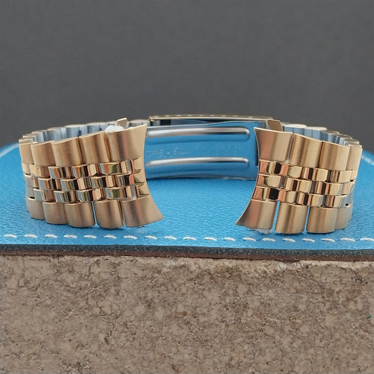 20mm Speidel Hirsch Gold Tone Jubilee Unused Watch Band