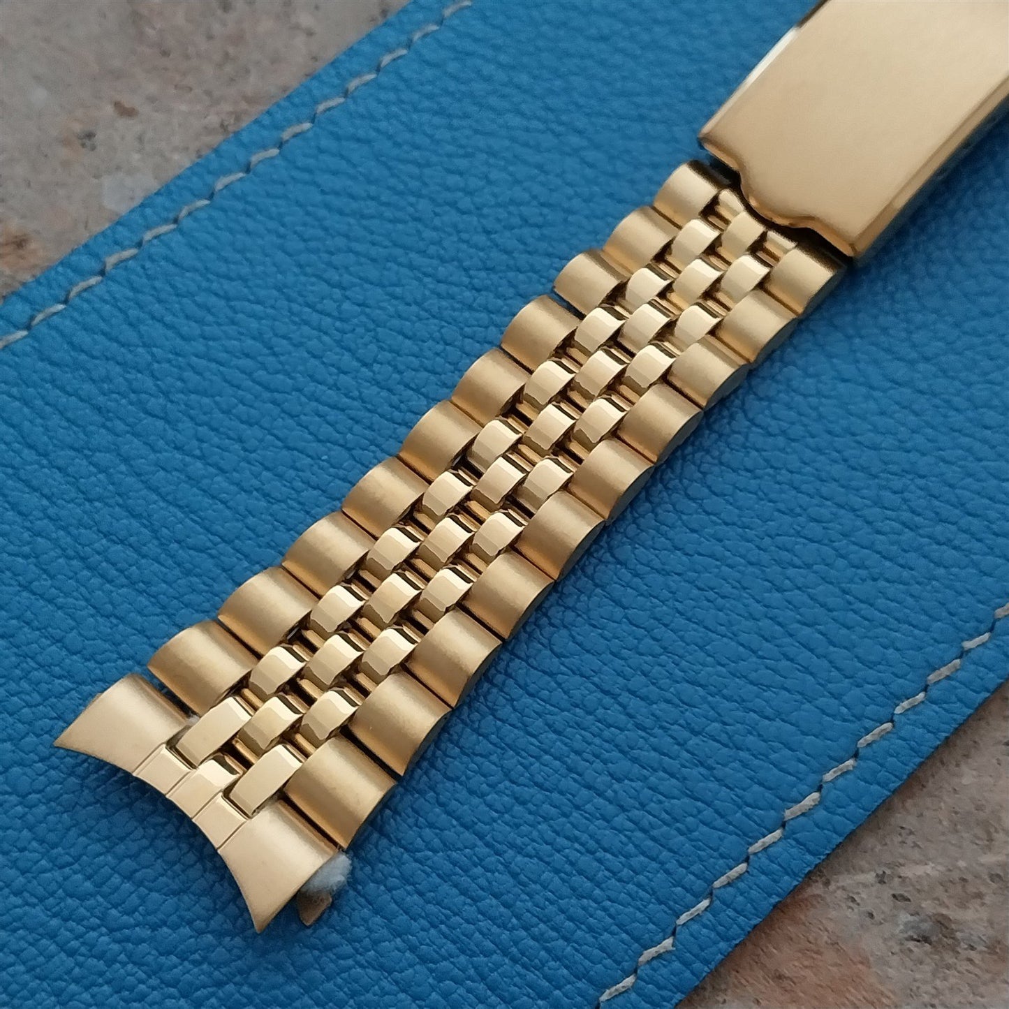 20mm Speidel Hirsch Gold Tone Jubilee Unused Watch Band