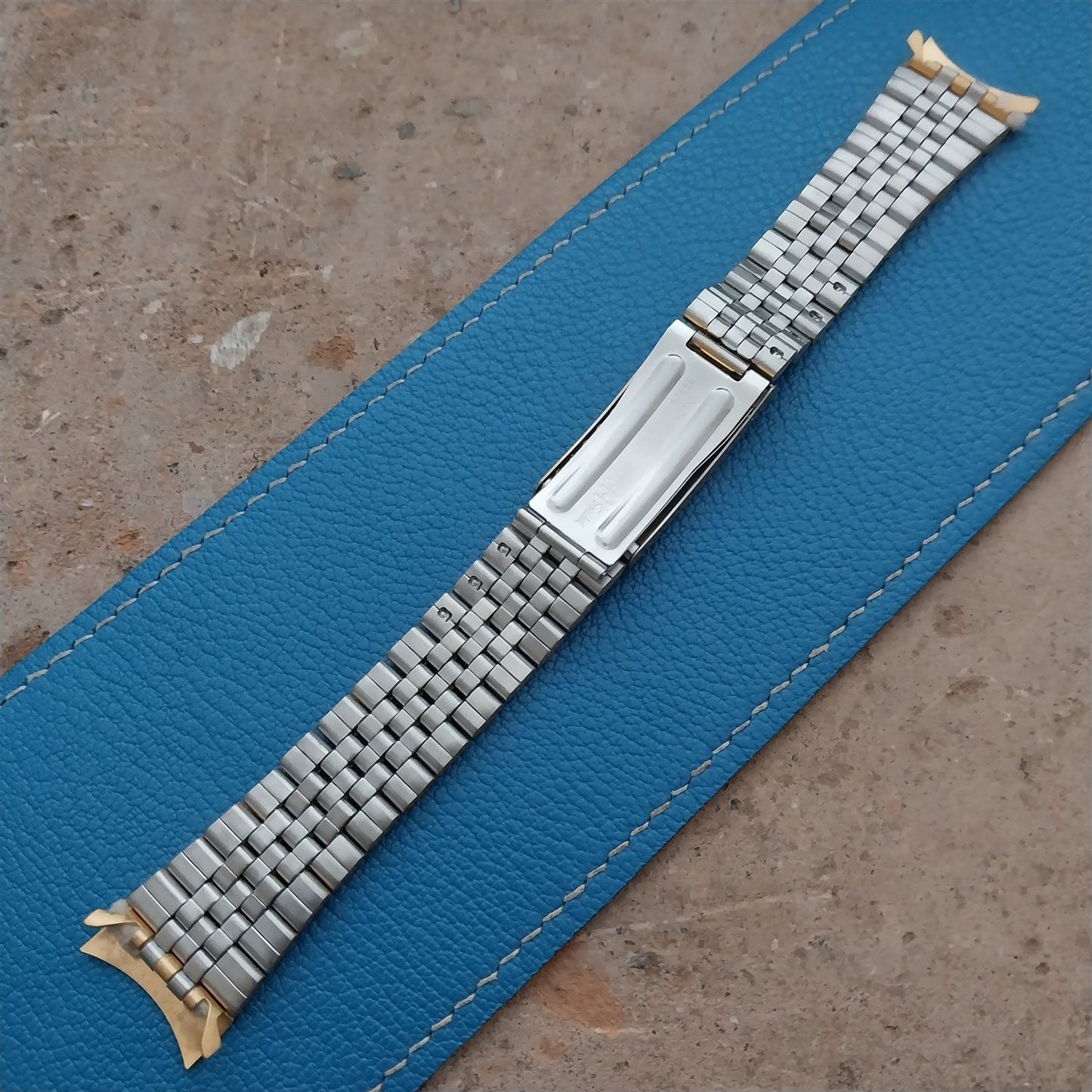 20mm Speidel Hirsch Gold Tone Jubilee Unused Watch Band
