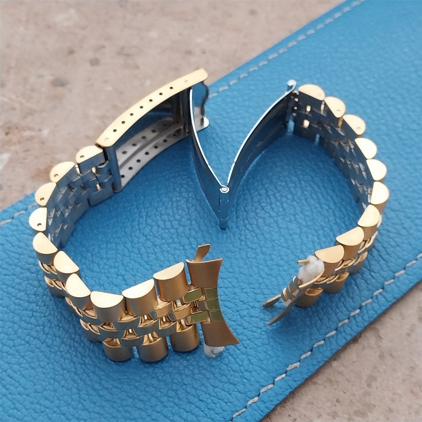 20mm Speidel Gold Tone Jubilee Unused Watch Band