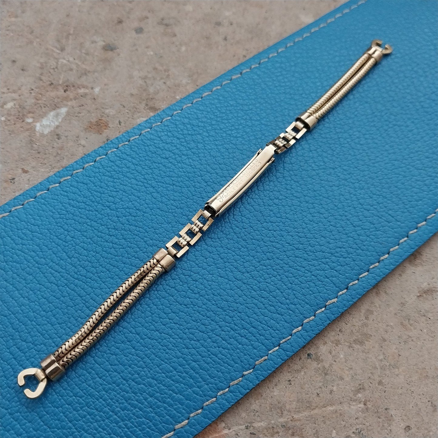 Vintage Facile 12k Gold-Filled Ladies Unused 1940-1950s Cocktail Watch Band