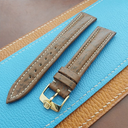 Chopard 18mm Shark Vintage Watch Strap & Gold-Plated C Logo Buckle