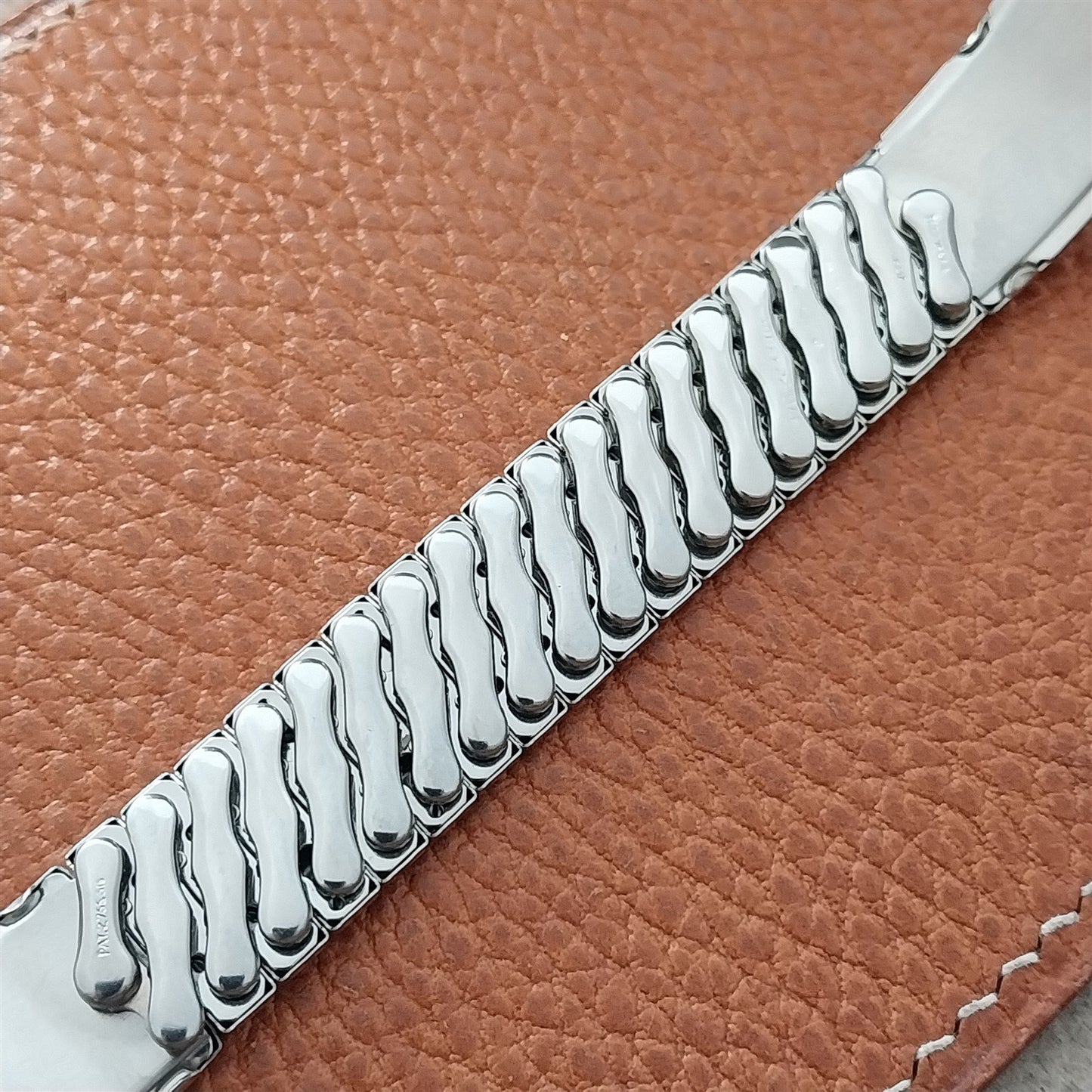 17mm 18mm 19mm Stainless Steel & Lizard Bellavance Vintage Watch Band