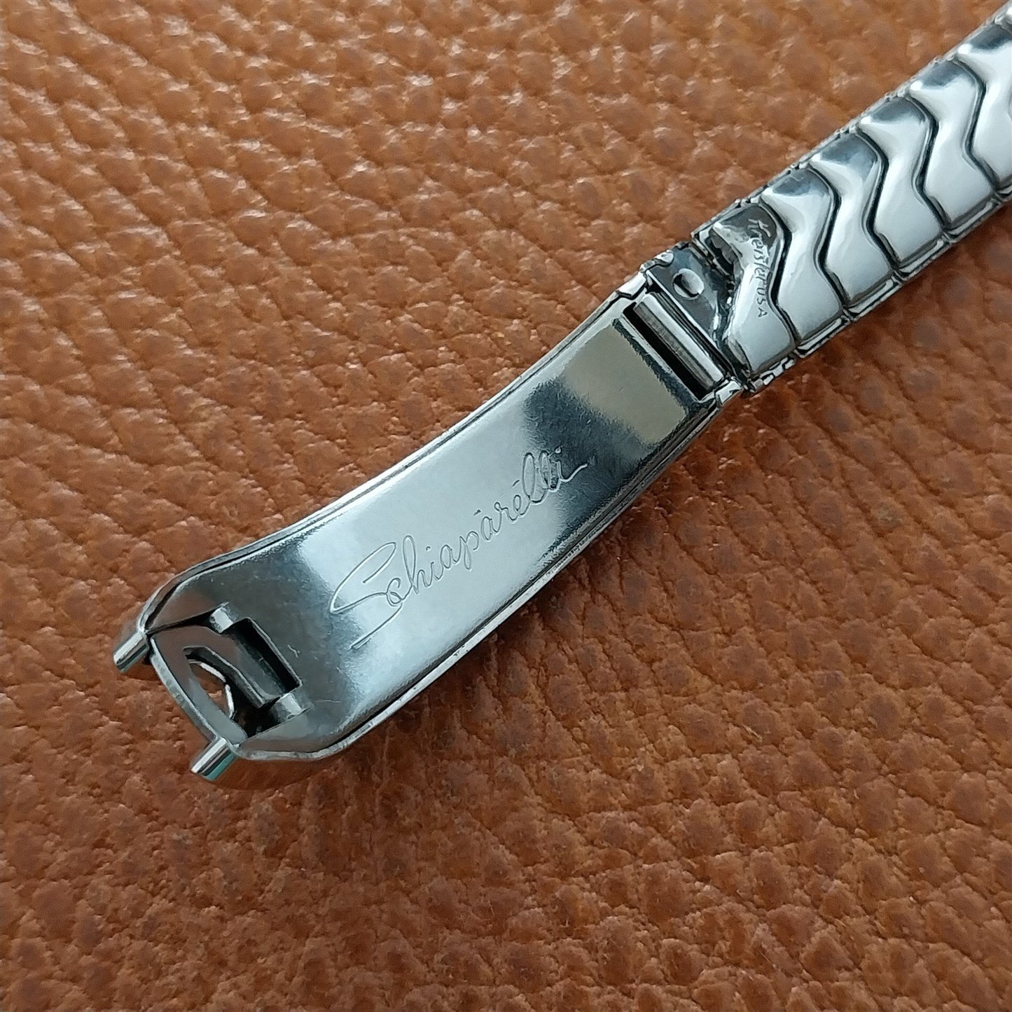 White Gold-Filled Elsa Schiaparelli Kreisler Unused Vintage Cocktail Watch Band