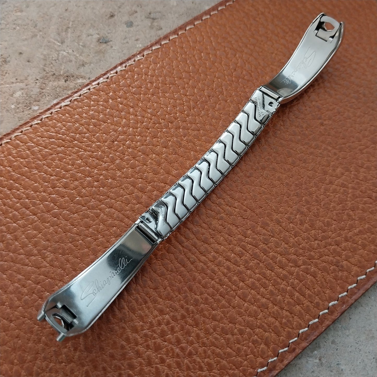 White Gold-Filled Elsa Schiaparelli Kreisler Unused Vintage Cocktail Watch Band