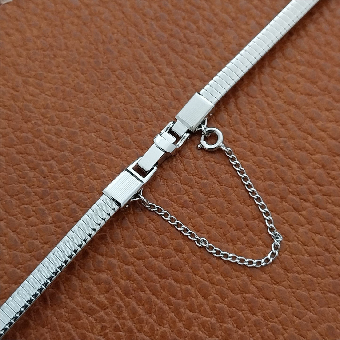 50s Vintage Ladies Short White Gold-Fill JB Champion Unused Cocktail Watch Band