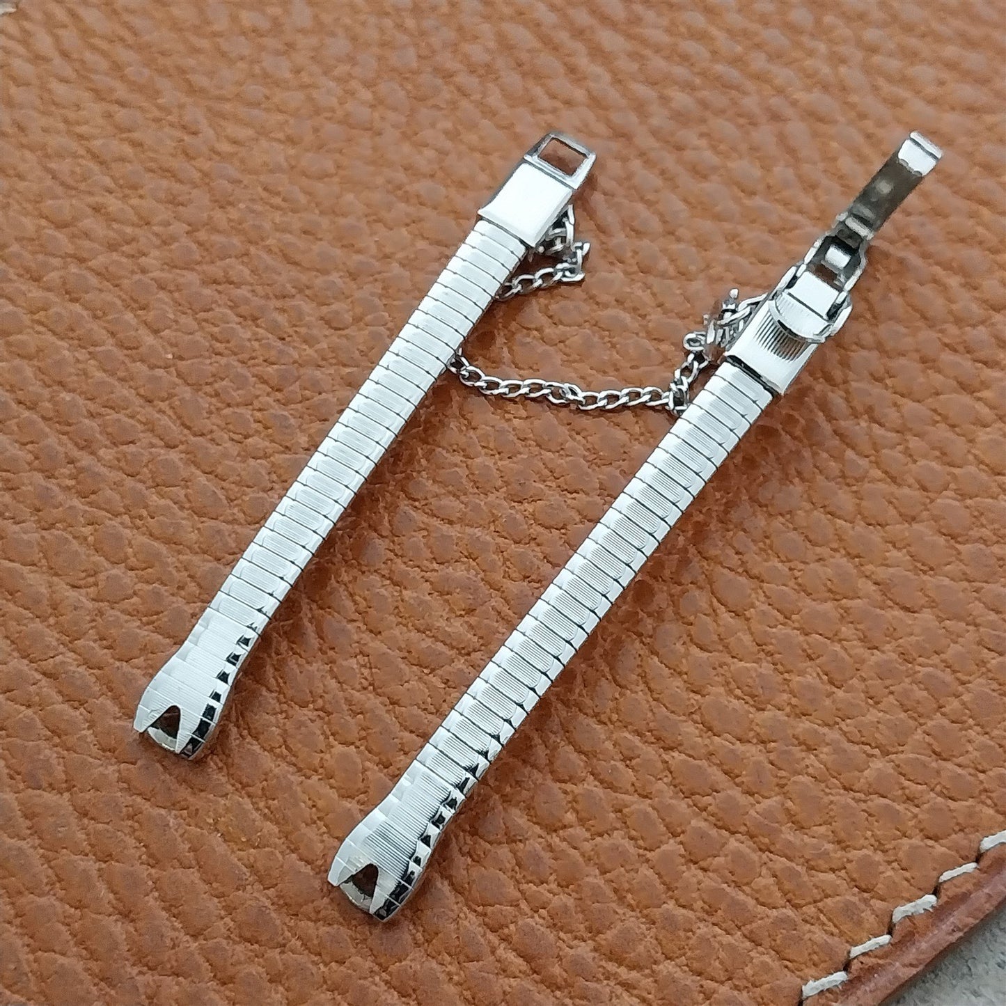 50s Vintage Ladies Short White Gold-Fill JB Champion Unused Cocktail Watch Band