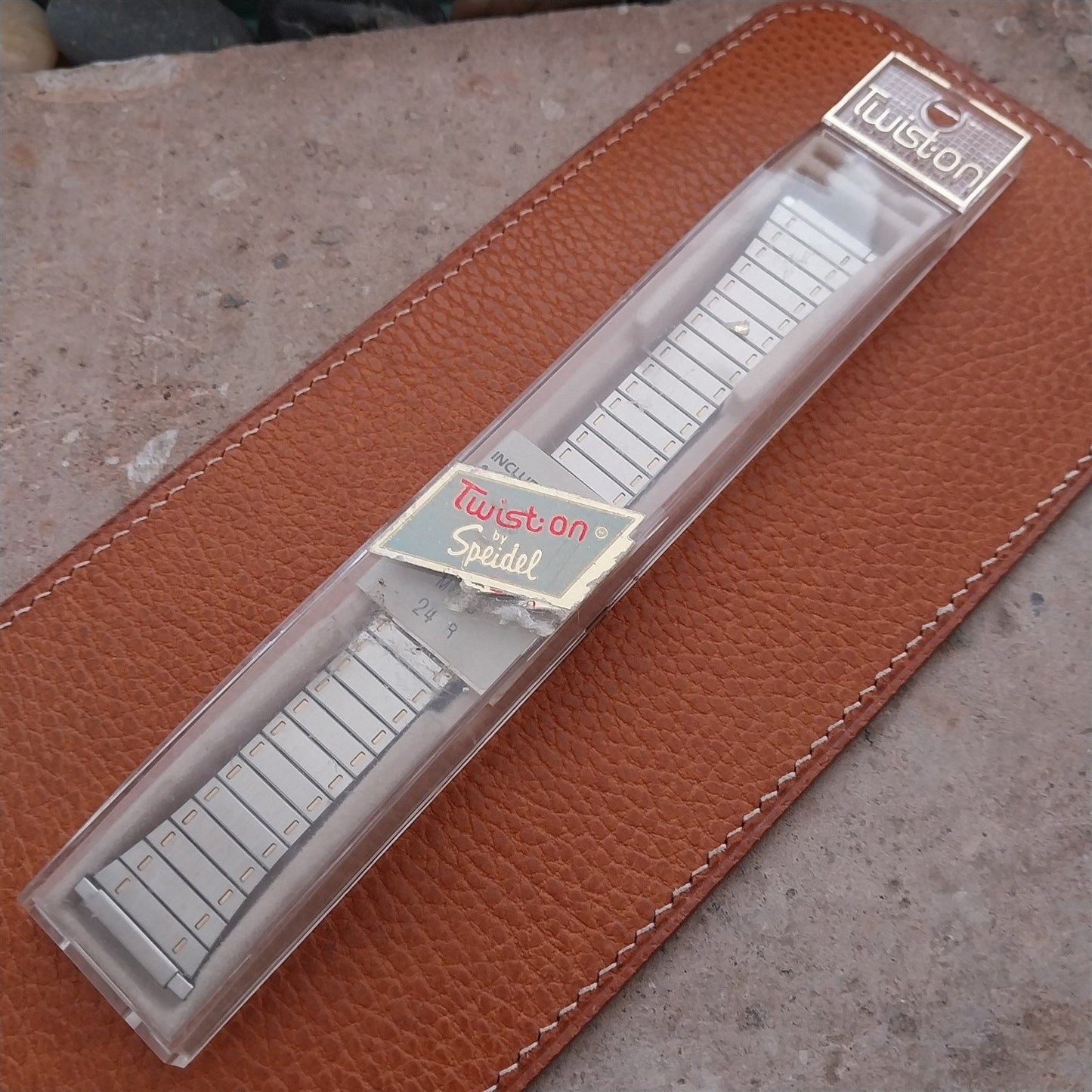 Vintage Speidel Stainless & Gold-Tone 19mm 20mm 22mm Classic 1970s Watch Band