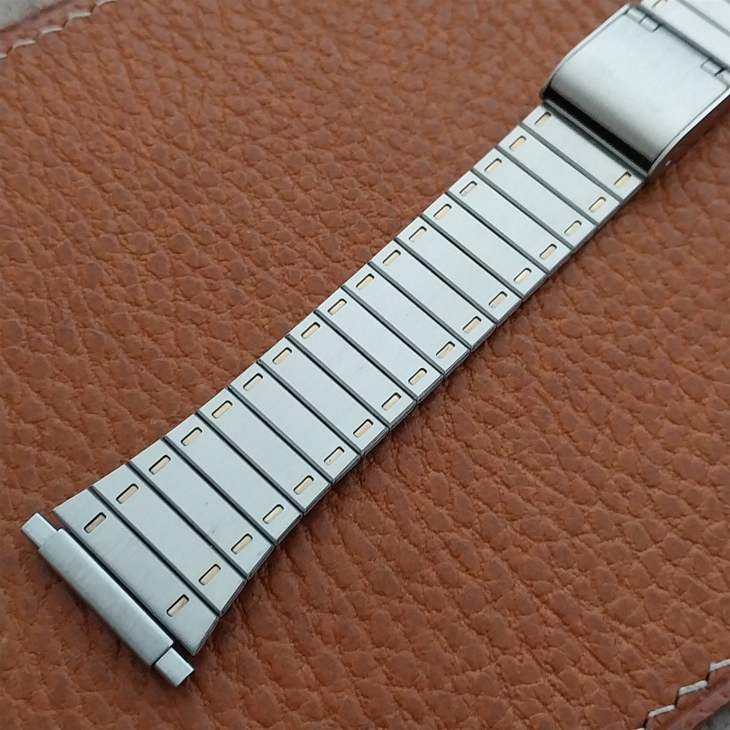 Vintage Speidel Stainless & Gold-Tone 19mm 20mm 22mm Classic 1970s Watch Band