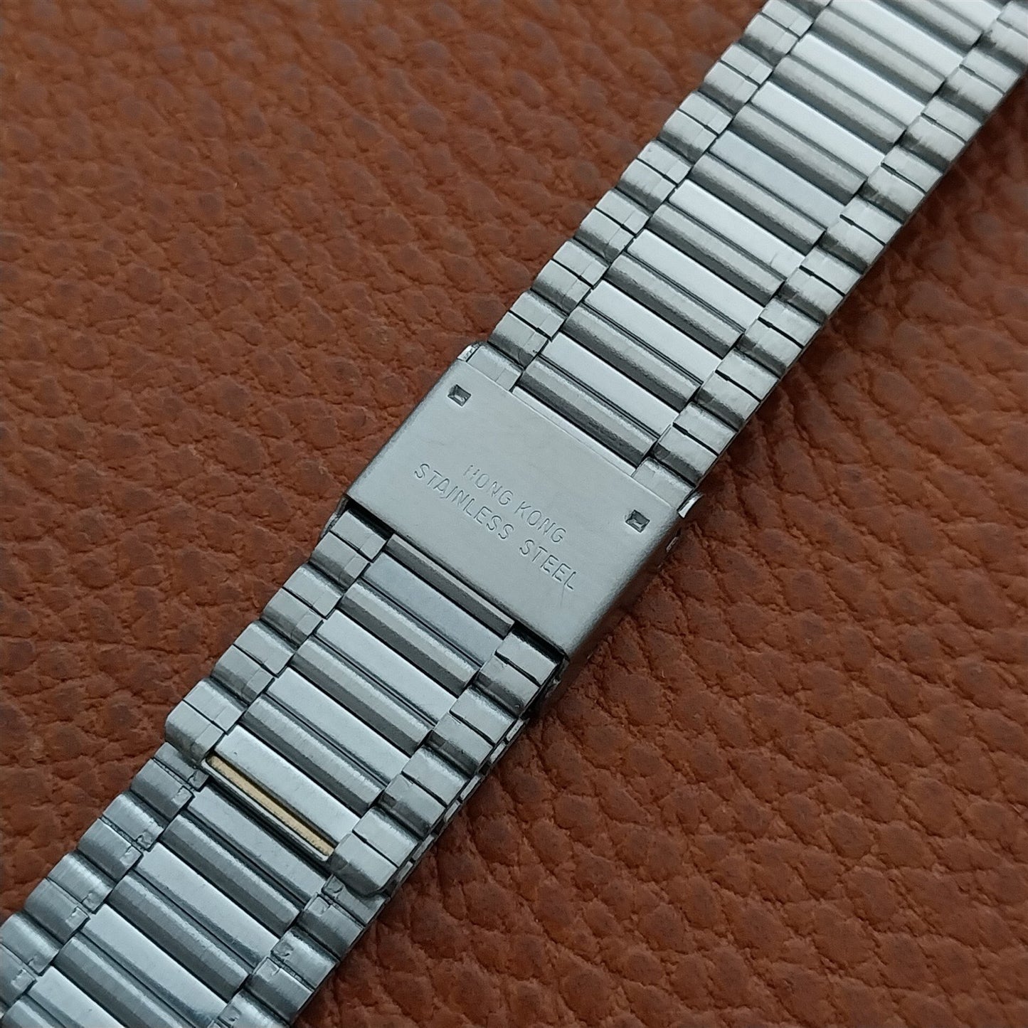 Vintage Speidel Stainless & Gold-Tone 19mm 20mm 22mm Classic 1970s Watch Band