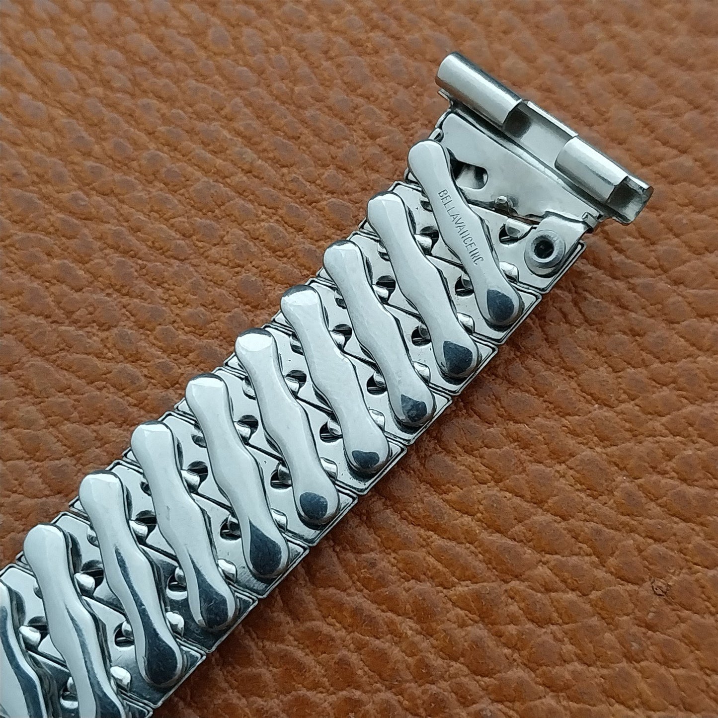 18mm 19mm 1950s Stainless Steel Expansion Bellavance nos Vintage Watch Band