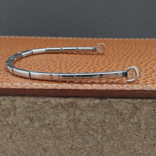 Vintage 1960s Kreisler White Gold Filled Ladies Unused Cocktail Watch Band