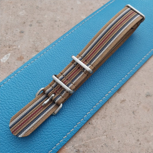 19mm Ribbed Striped Nylon Classic G10 Watch Strap