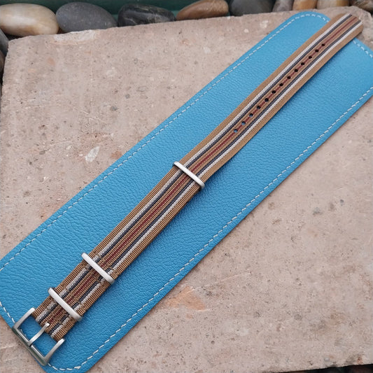 20mm Ribbed Striped Nylon Classic G10 Watch Strap