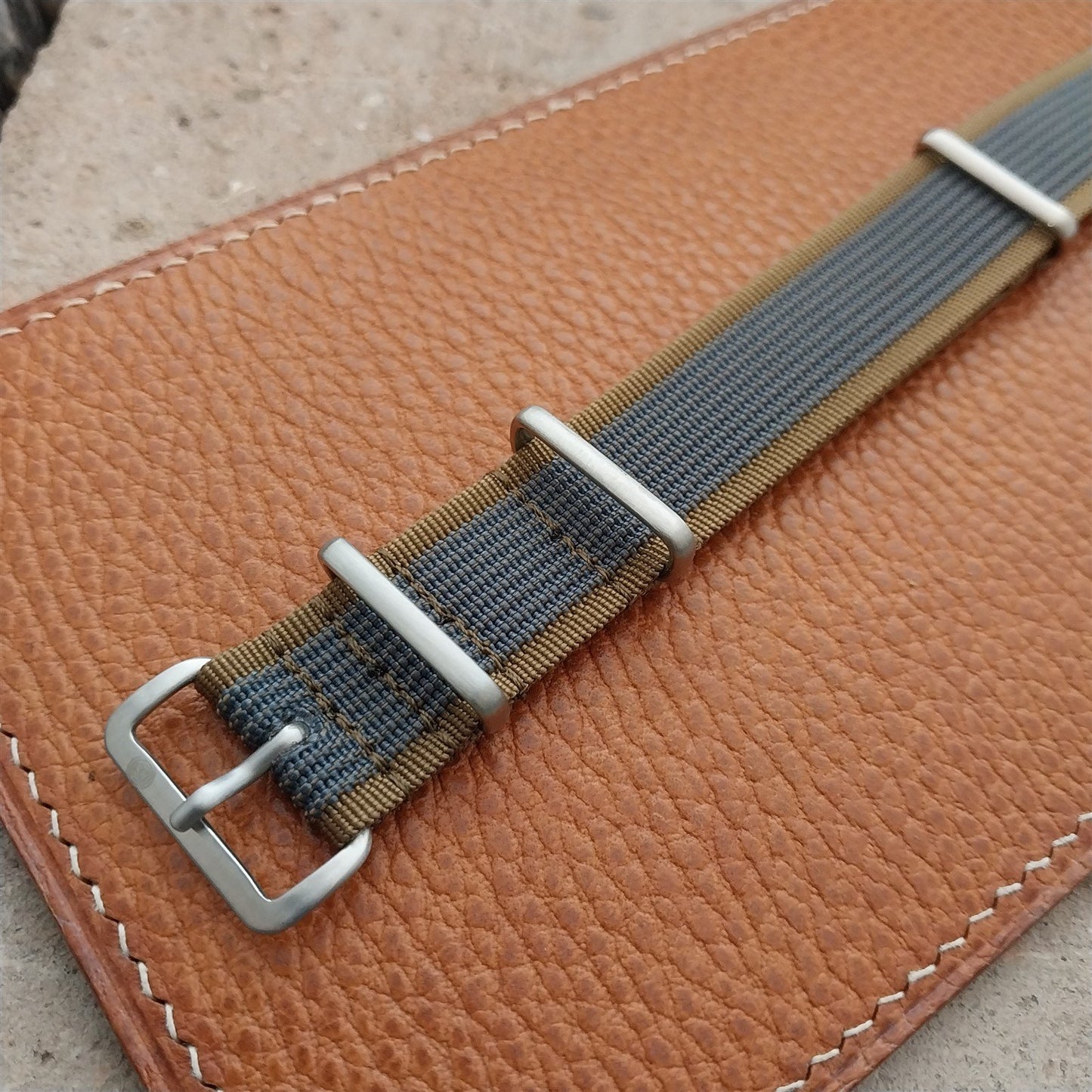 19mm Ribbed Striped Nylon Classic G10 Watch Strap