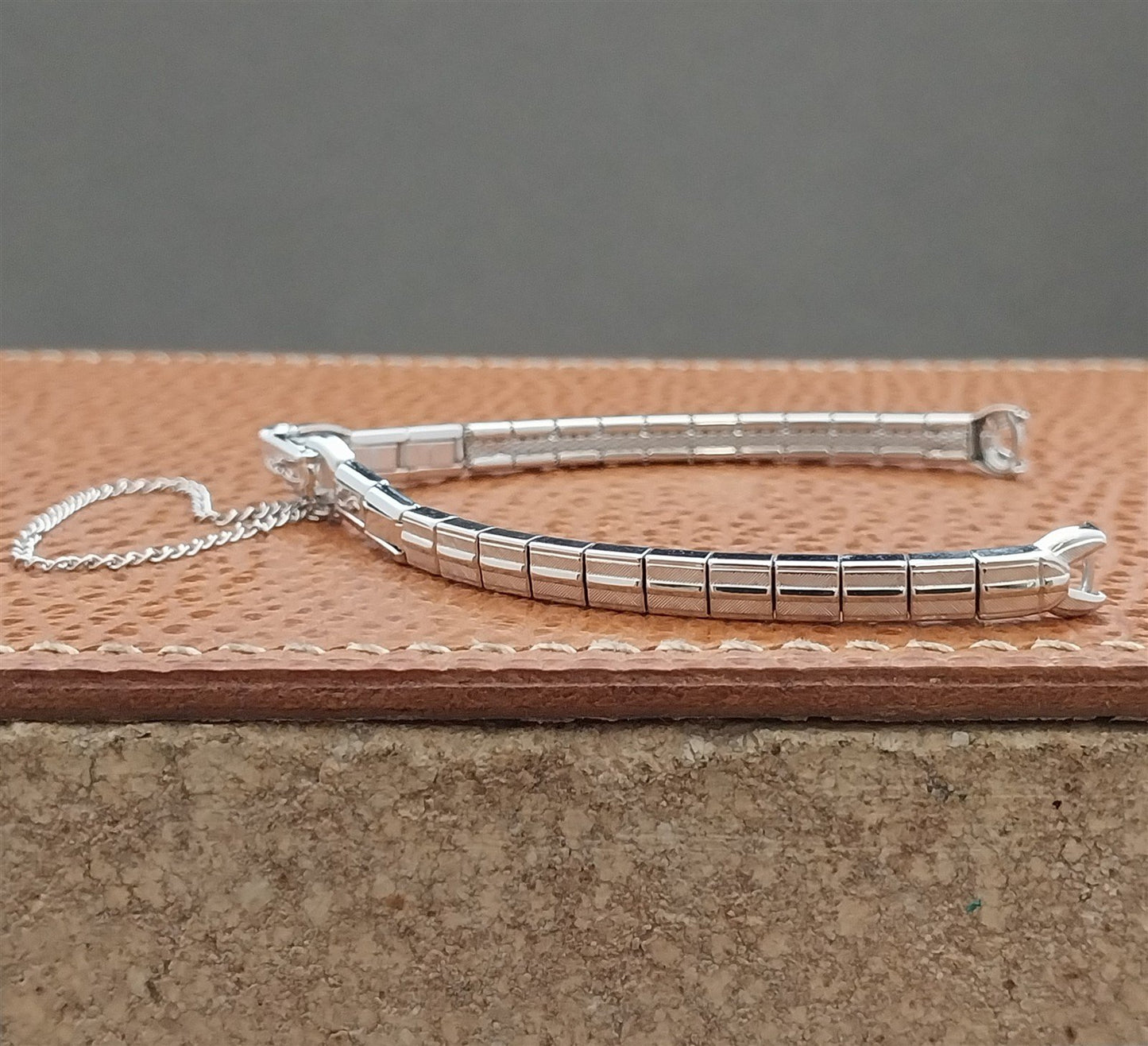 Vintage Ladies White Gold Filled Speidel 1969 Unused Cocktail Watch Band