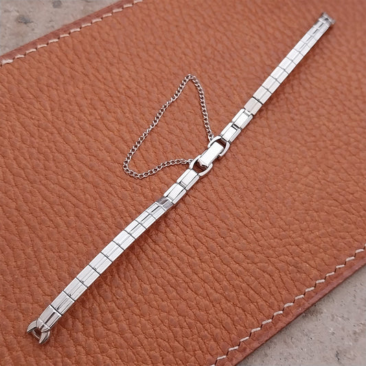 Vintage Ladies White Gold Filled Speidel 1969 Unused Cocktail Watch Band