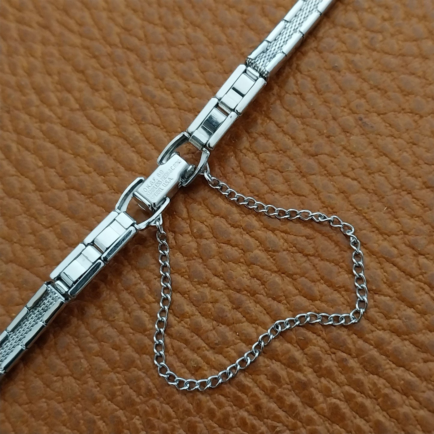 Vintage Ladies White Gold Filled Speidel 1969 Unused Cocktail Watch Band