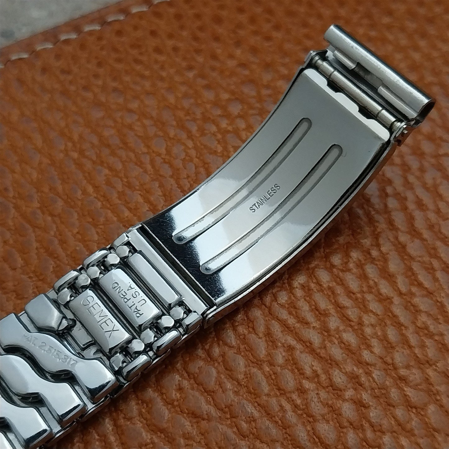 16mm Mid Century Unused Gemex Classic Stretch Vintage Watch Band